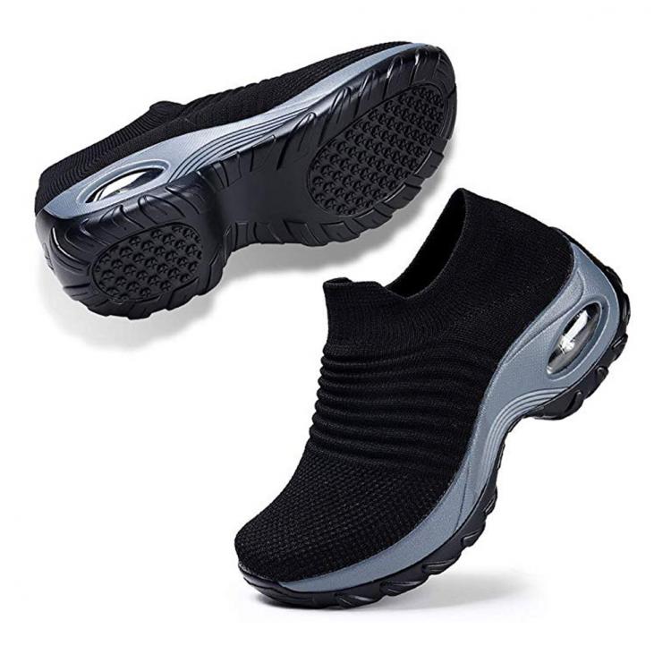 all in one place בגדי נשים Shoes Woman Spring Slip on Breathe Mesh Walking Shoes Women Fashion Sneakers Comfort Wedge Platform Loafers Woman Casual Shoes