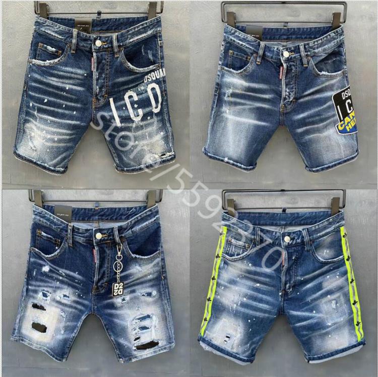 all in one place בגדי נשים 2021 New Design DSQUARED2 Short Jeans Biker Jeans HOMME Ripped COOLGUY D2 Jeans DSQ2 women/Men's Pants