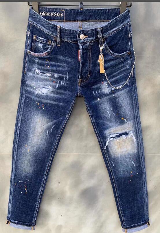 all in one place בגדי נשים New WOMEN/men ripped jeans DSQ jeans motorcycle jeans Ripped jeans 001