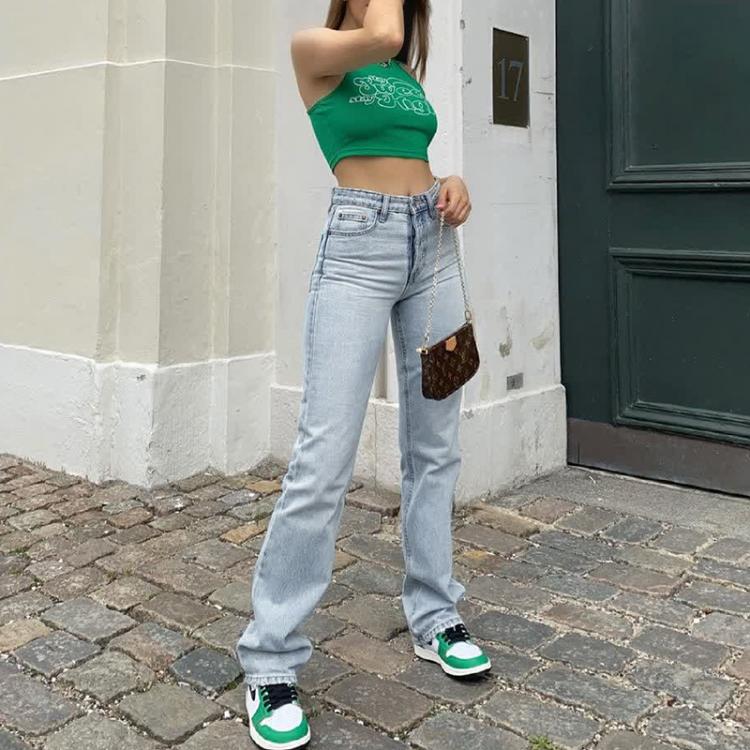 all in one place בגדי נשים Women Jeans High Waist Stretch Skinny Denim Trousers 2021 Blue Retro Washed Fashion Sexy Elastic Slim Pencil Pants Oversize