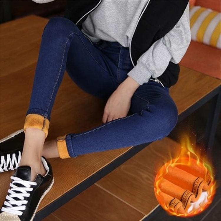 all in one place בגדי נשים Warm Women Skinny Jeans Female Thick Pants Lady Plus Size Velvet Pants 2020 Winter Feminine Plus Velvet Bottom Leggings
