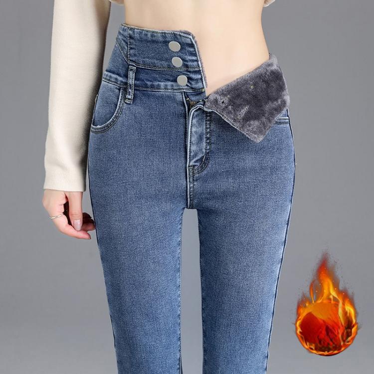 all in one place בגדי נשים Slim Jeans For Women Skinny High Waist Woman Denim Pencil Pants Stretch Waist Slim Female Trousers Multi-size Spring Autumn