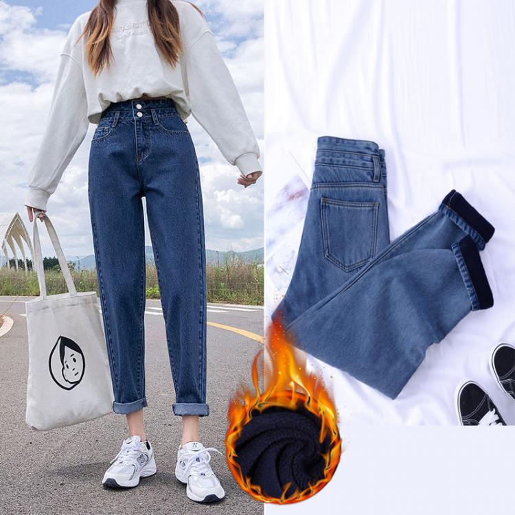 all in one place בגדי נשים Woman Jeans Pants Loss Clearance Winter High Waist Loose Pantalones Vaqueros Mujer