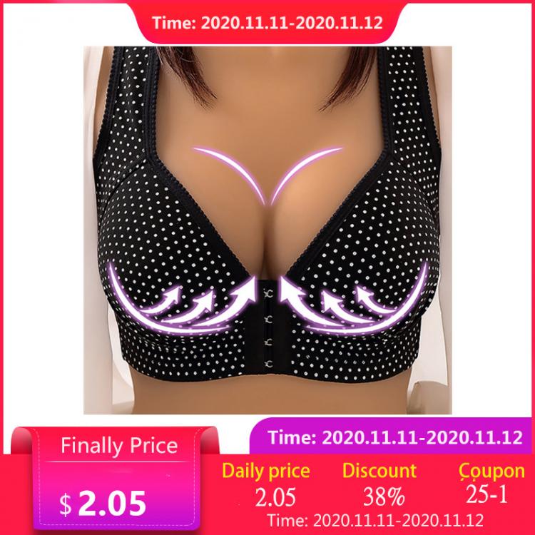 all in one place בגדי נשים Seamless Sexy Bra For Women Fashion Push Up Bras Wire Free Lingerie Full Cup Bralette Cotton Underwear Brassiere Front Closure
