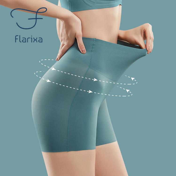 all in one place בגדי נשים Flarixa Women's Seamless Shorts Safety Pants High Waist Large Size Ice Silk Boxer Panties Anti Friction Skirt Shorts