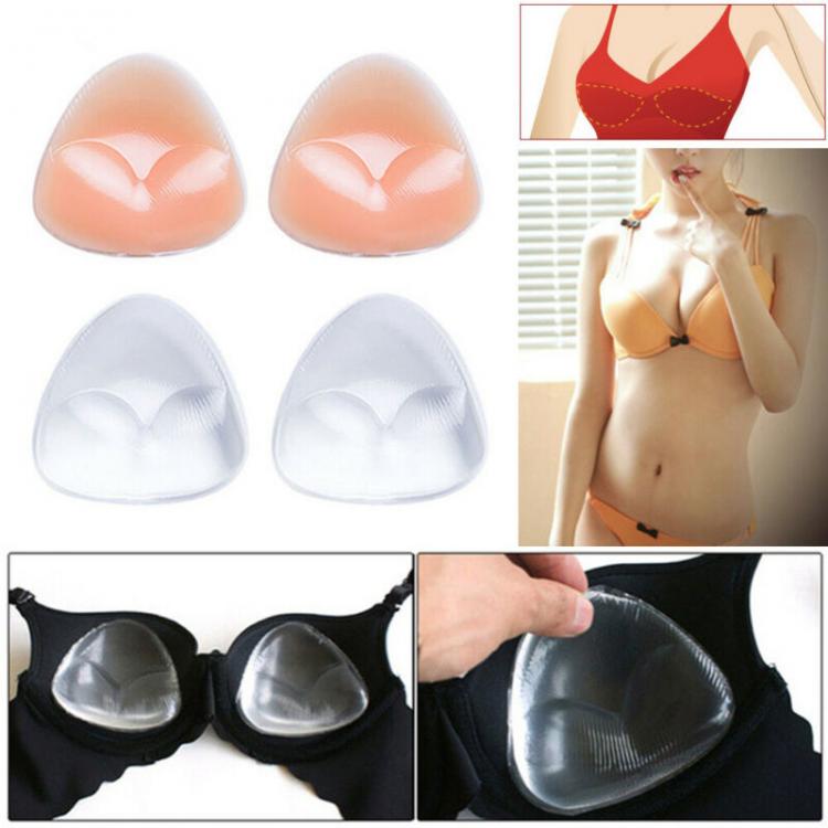 all in one place בגדי נשים Removable Bikini Bra Insert Silicone Triangle Pads Enhancer Swimsuit Push-up HOT