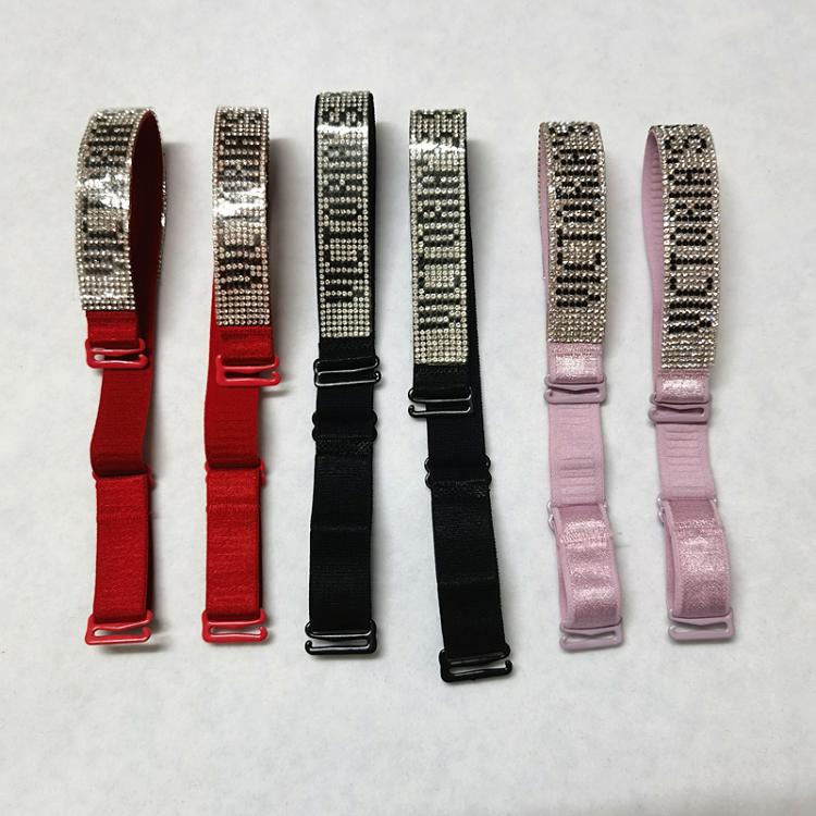 all in one place בגדי נשים Women's diamond bra strap underwear accessories strap blingbling inlaid alphabet masonry strap shoulder strap 1.8*35cm