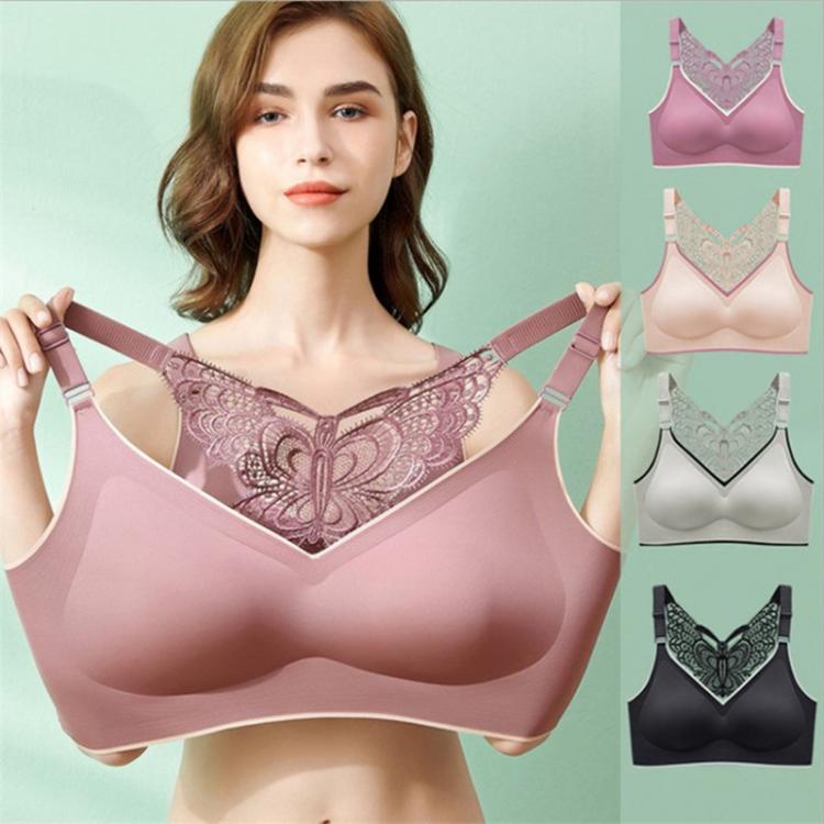 all in one place בגדי נשים M-5XL Design Plus Size Sexy Seamless Women Bra Push Up Women Bra Latex With Pad Vest Top Sexy Butterfly Beauty Back Female Bra