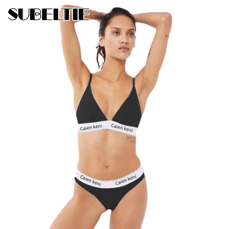 all in one place בגדי נשים Subeltie 2021 New Sexy Wome's Cotton Sports Bra Set Female Lingerie Bra Set Sportswear Set GYM Women Undewear Bralettes Sets
