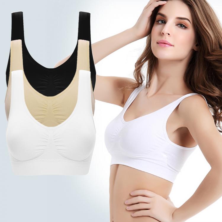 all in one place בגדי נשים Women's seamless Bra No pad Brassiere Underwear chest sleep yoga sports bra vest Big Size Top Cotton Bralette