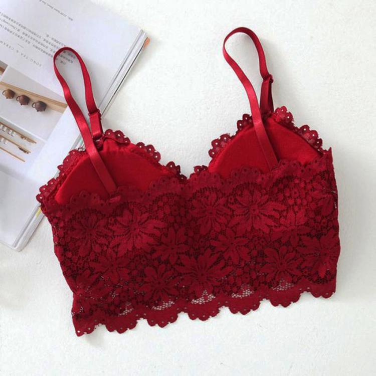 all in one place בגדי נשים Sexy Lace Bralette Tube Tops Bandeau Summer Women Lace Bra Tanks Crop Tops Bandeau Girl Underwear Hot Sale