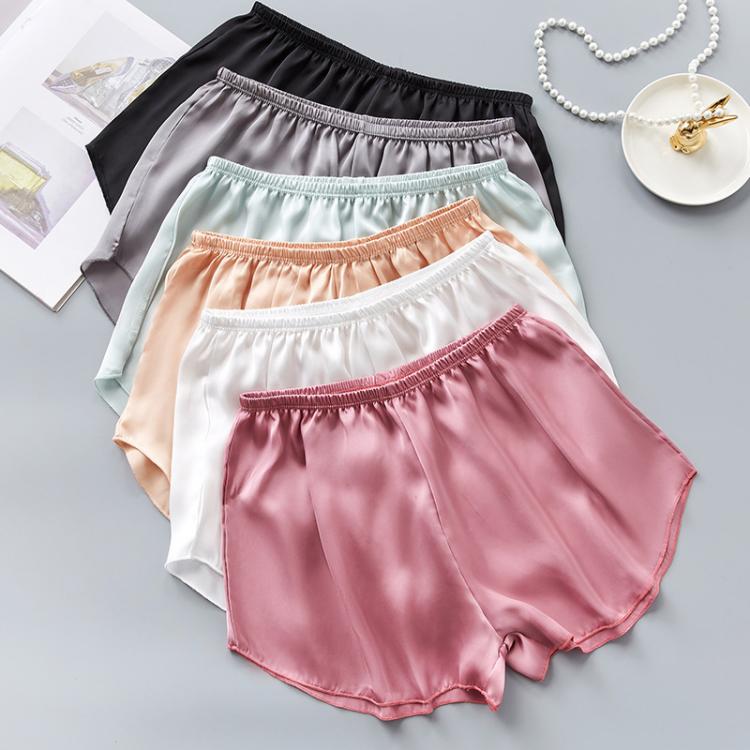 all in one place בגדי נשים Fashion Safety Pants Ice Silk Boxer Shorts Mid-Rised Seamless Underwear Mid-Rised Intimates Anti-Emptied Ladies Safety Pants