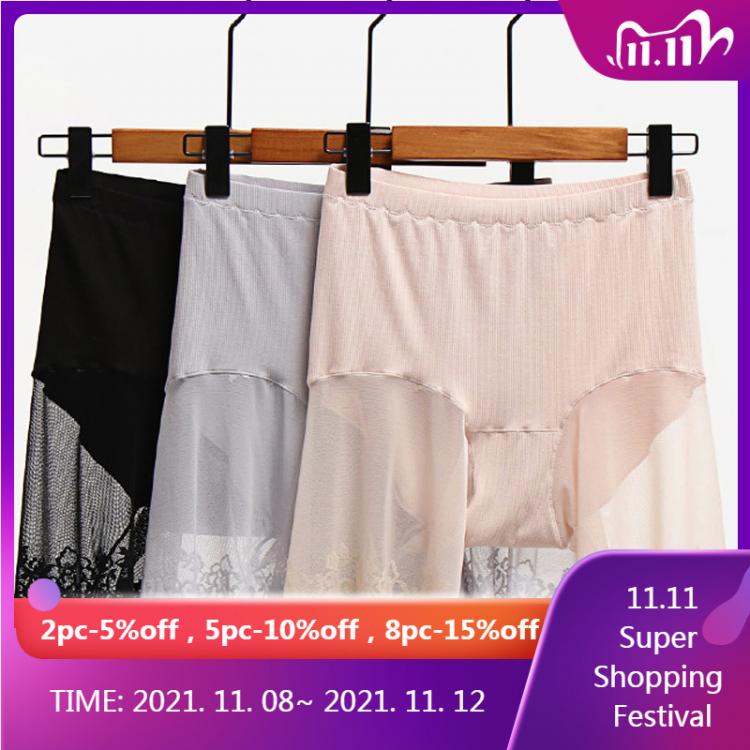 all in one place בגדי נשים Sexy Thin Women Lingerie Seamless Thigh Safety Short Pants Ice Silk Modal Underwear Plus Size Anti Rubbing Safety Shorts