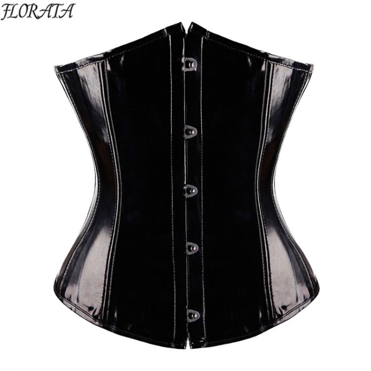 all in one place בגדי נשים New Fashion Ladies Corset Sexy Underbust Corsets And Bustiers Body Shaper Slimming PVC Lingerie Waist Trainning Tops Steampunk
