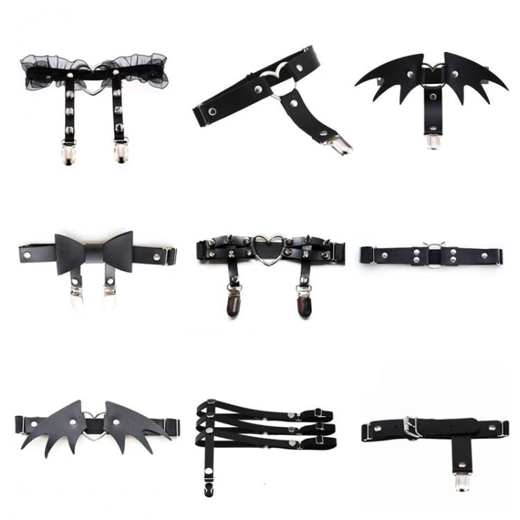 all in one place בגדי נשים Newest Womens Sexy Elasticity Harness Heart Leg Chain Garter Belts Cosplay Spike High Quality Elastic Thigh Ring Garter