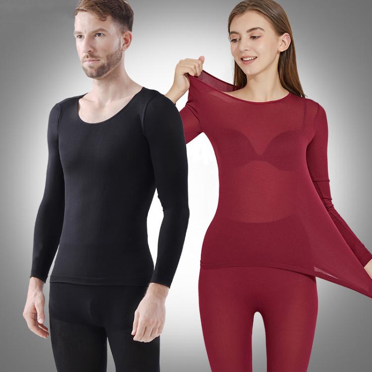 all in one place בגדי נשים Women's Thermal Lingerie Underwear Sets Men's Thin Winter Pajamas 2pcs Heated Leggings Underwear Warm Suit For Women Clo