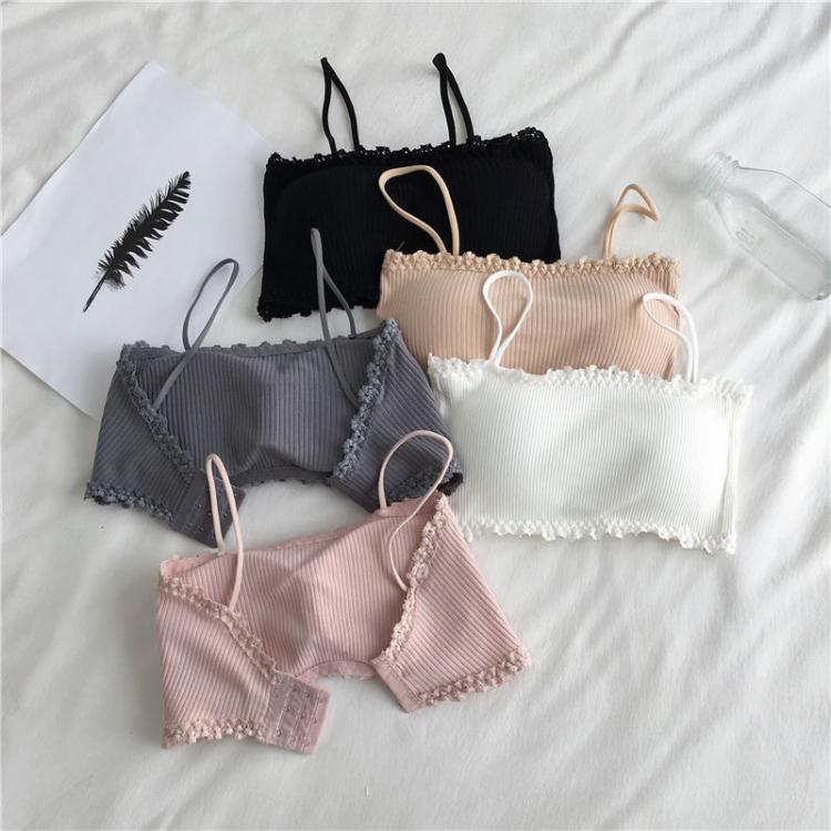 all in one place בגדי נשים Women's Cotton Bra Female Tube Top Bra Women's Suspender Underwear Beautiful Tank Top Seamless Comfort Bra Sport Bra Lac