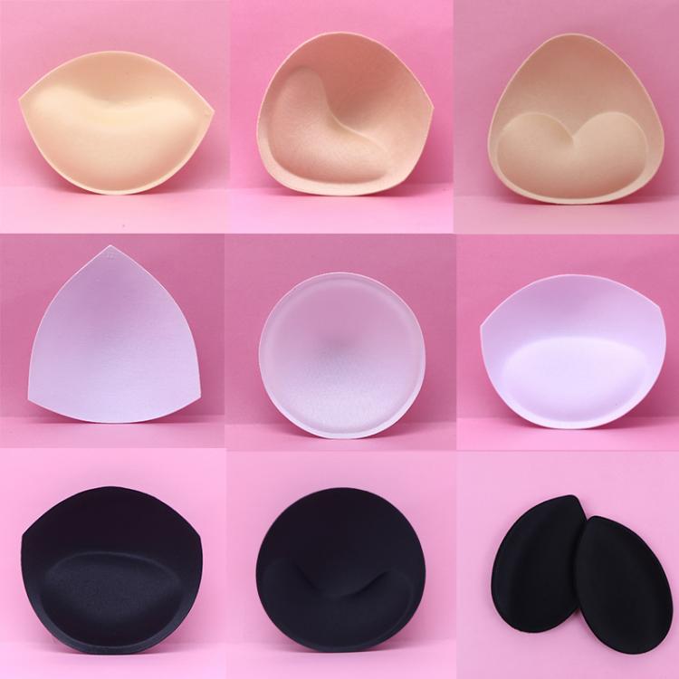 all in one place בגדי נשים 4pcs=2pair Bikini Bra Insert Triangle Pads Breast Enhancer Swimsuit Push-up Breathable Removeable Chest Cup Pads Bra Accessories