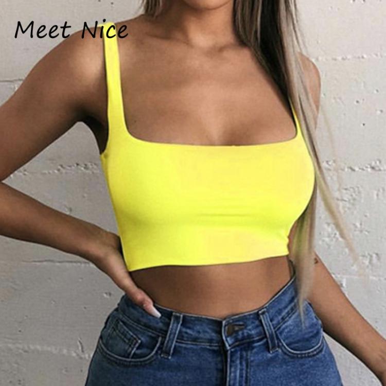 all in one place בגדי נשים Tank Top Women Short Tshirt Scoope Neck Sleeveless Tanks Slim Fit Casual Crop Tops Female Tanks Top Plus Size camiseta mujer