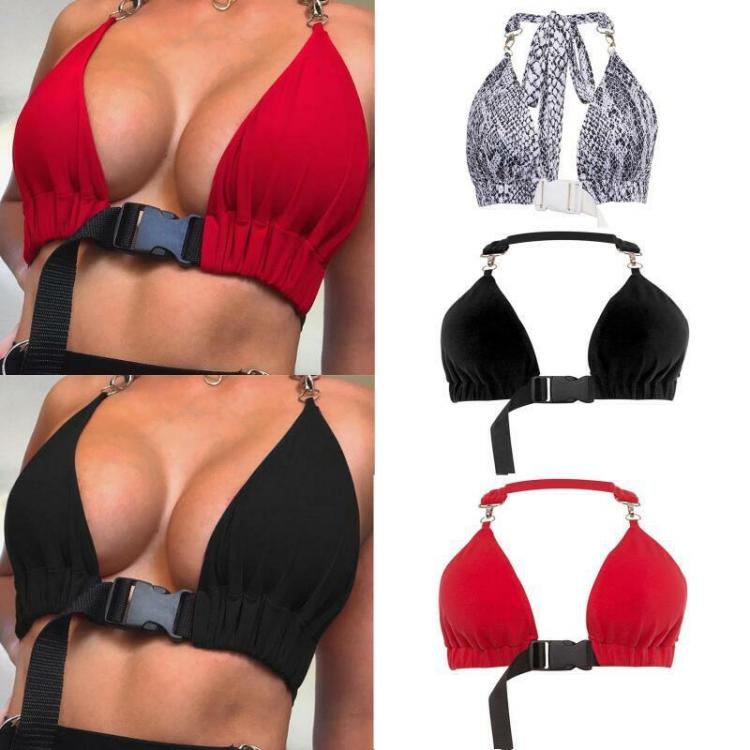 all in one place בגדי נשים Women's Sexy Bra Front Buckle Bralette Bralet Bra Bustier Crop Top Unpadded Tops Sexy Party Tops Clubwear Unpadded Bras