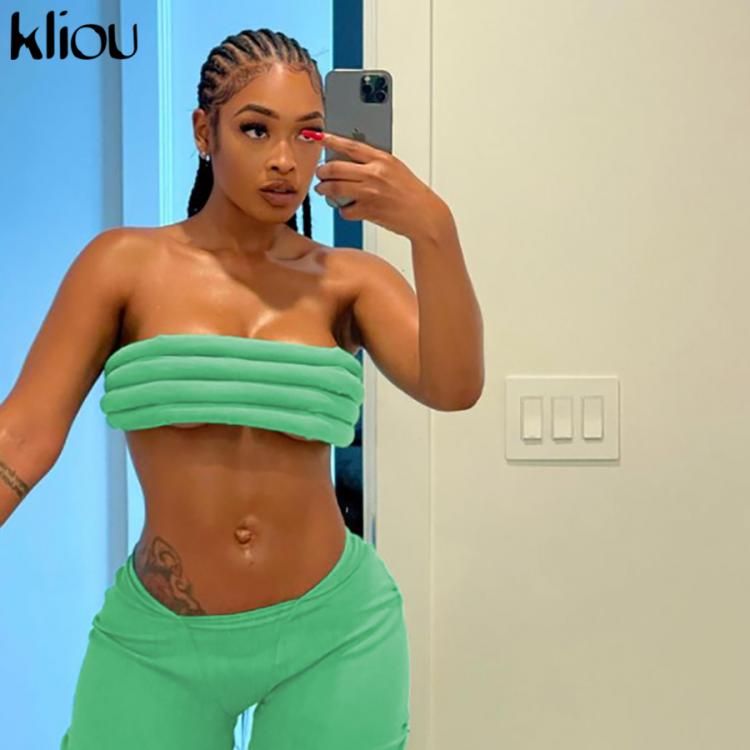 all in one place בגדי נשים Kliou harajuku Women Vest Hipster Broadcloth Three-Dimensional Decoration Sheath Slim Clothing Sleeveless  High Streetwear