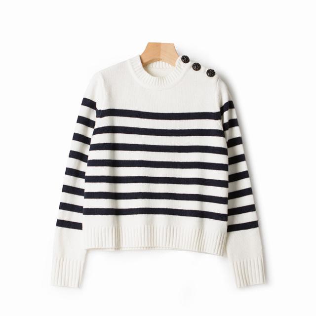 Srtipes Knit Sweater 2021 Autumn Winter 