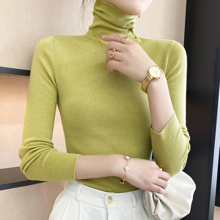 all in one place בגדי נשים Women 100% Cashmere Wool Pullover 2021 New Arrival Turtleneck Elasticity Sweater Female Warm Soft Basic Jumper Solid Slim Femme