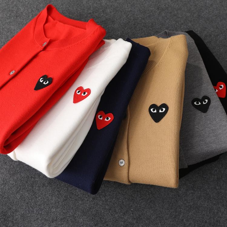 all in one place בגדי נשים Comme des Garcons Men Women Long Sleeve Cashmere Cardigan Floral Print Cotton Shirt 2020 Cardigans Cardigans