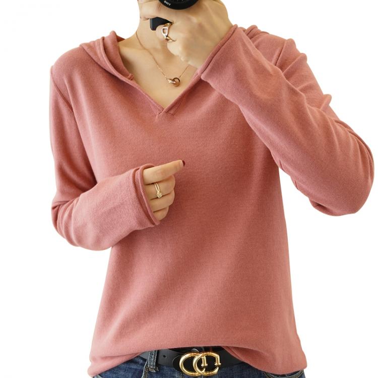 all in one place בגדי נשים Tailor Sheep Cotton hooded sweater women's long-sleeved knitted pullover loose casual hoodie top