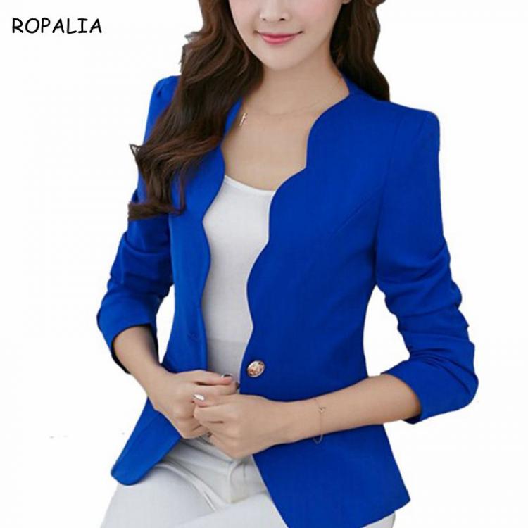 all in one place בגדי נשים Ladies Women Jacket OL Fashion Slim Blazer Coat Women Suit jacket Long Sleeve Ladies Blazer Work Wear