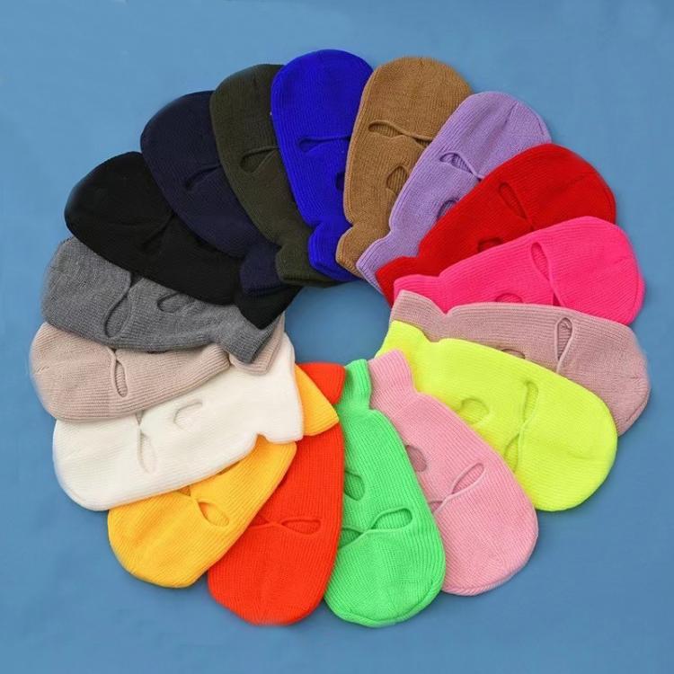 all in one place אביזרי נשים Ski Mask Knitted Face Cover Winter Balaclava Full Face Mask for Winter Outdoor Sports CS Winter Three 3 Hole Balaclava Knit Hat