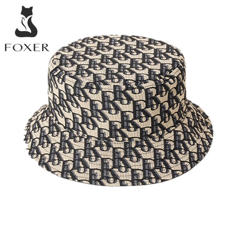 all in one place אביזרי נשים FOXER Women's Hat Retro Presbyopia Sun Hat Spring And Summer New Sunscreen Sun Hat Logo Letter Printing Flat Fisherman Hat Gi
