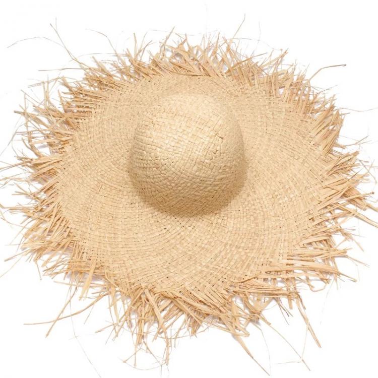 all in one place אביזרי נשים NEW Handmade Women Straw Sun Hats Large Wide Brim Gilrs High Quality Natural Raffia Panama Beach Straw Sun Caps For Holiday