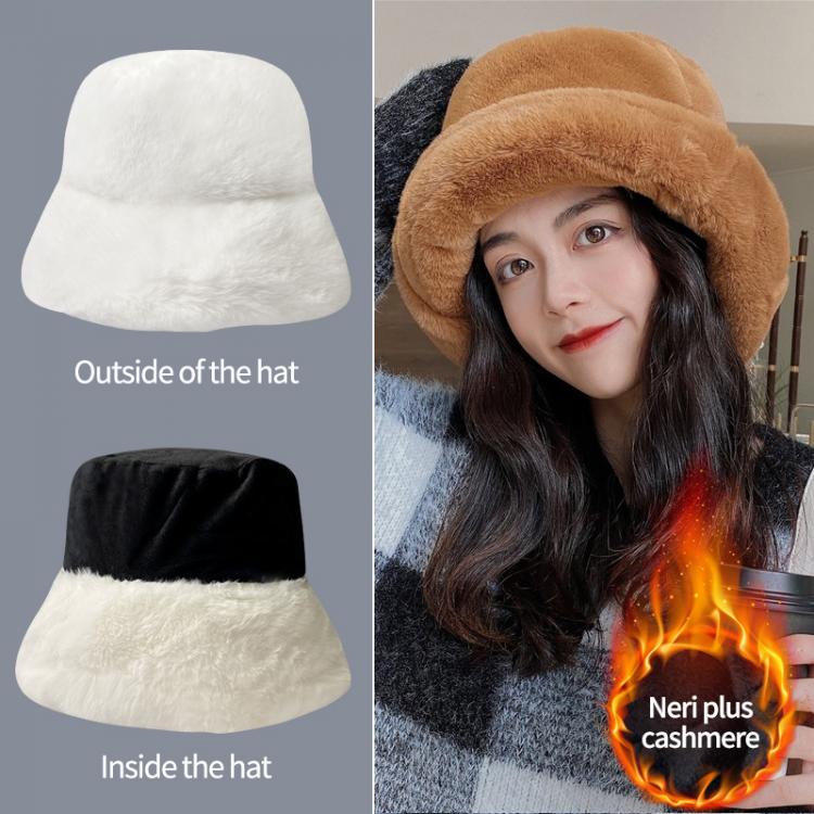 all in one place אביזרי נשים Women's hat New 2021 Plush Fisherman Hats for Women to Keep Warm in Winter Korean Style Wild Fashion Ear Protection Bucket Ca