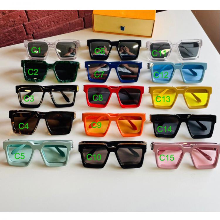 all in one place אביזרי נשים Fashion Men's Brand Designer Sunglasses Square Women's High Quality Shades Big With Box Discount
