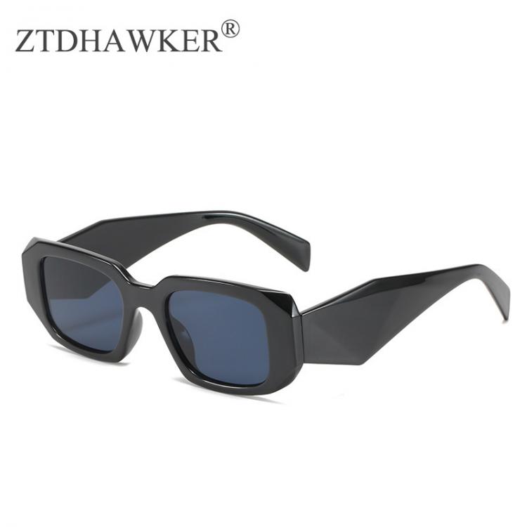 all in one place אביזרי נשים 2021 New Box Sunglasses For Women Personality Plastic Trimmed Square Glasses Wide Leg Eyeglasses Lady
