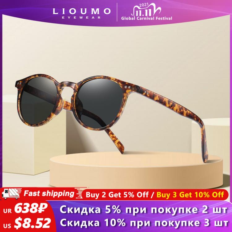 all in one place אביזרי נשים LIOUMO New Fashion Round Sunglasses Polarized Women Classic Retro Sun Glasses For Men Driving Unisex Eyewear UV400 lentes de sol