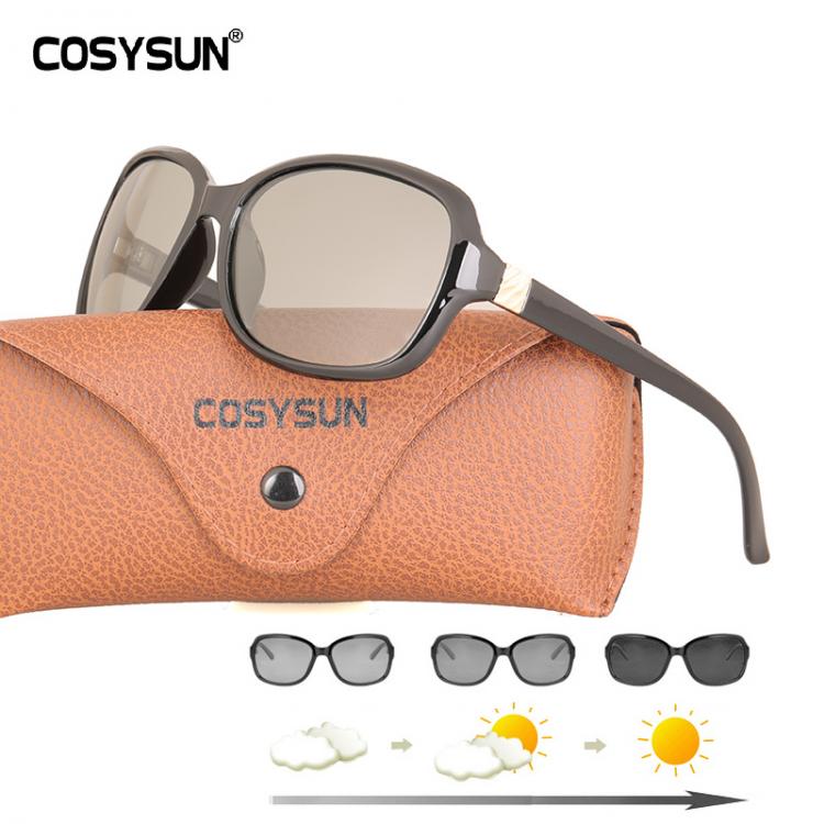 all in one place אביזרי נשים 2021 Luxury lady Photochromic Sunglasses Women Big Frame Polarized women Glasses female shades original oculos with cover