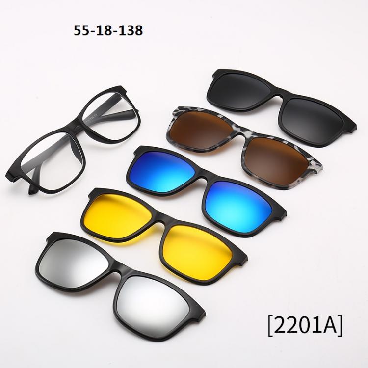 all in one place אביזרי נשים 6 In 1 Custom Men Women Polarized Optical Magnetic Sunglasses Clip Magnet Clip on Sunglasses Polaroid Clip on Sun Glasses Frame