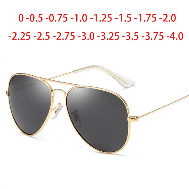all in one place אביזרי נשים Metal Pilot Sunglasses Women/Men Classic Polarized Prescription Glasses 0 -0.5 -0.75 -1.0 -1.25 -2.0 -2.5 -3.0 -4.0