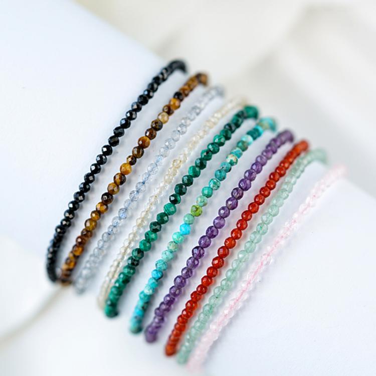 all in one place אביזרי נשים Natural Stone 2MM Crystal Bead Bracelets For Women Chain Handmade Minimalist Korean Fashion Jewelry Friendship Bracelets