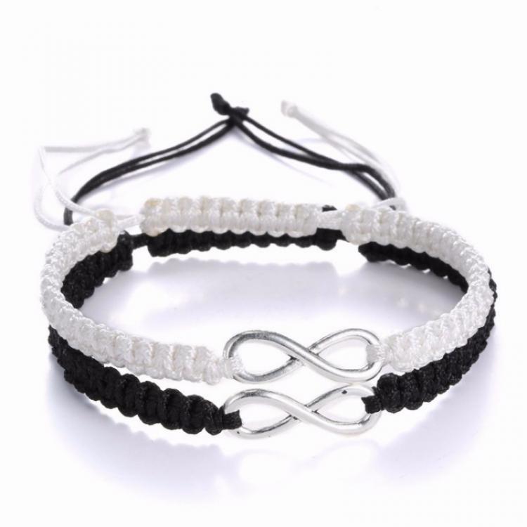 all in one place אביזרי נשים 2pcs Infinity Braided kit bracelet Set Friendship Bracelet Set friendly Love Couples Bracelet Set Infinity Fashion Jewelry