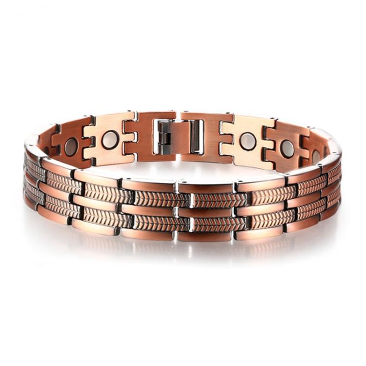 all in one place אביזרי נשים Mens Elegant Pure Copper Magnetic Therapy Link Bracelet Pain Relief for Arthritis and Carpal Tunnel Male Jewelry