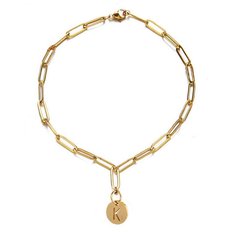 all in one place אביזרי נשים Dainty Gold Initial Letter A-z Charm Bracelet Adjustable Chain Love Bangles Bracelets For Women Fashion Jewelry pulseras mujer