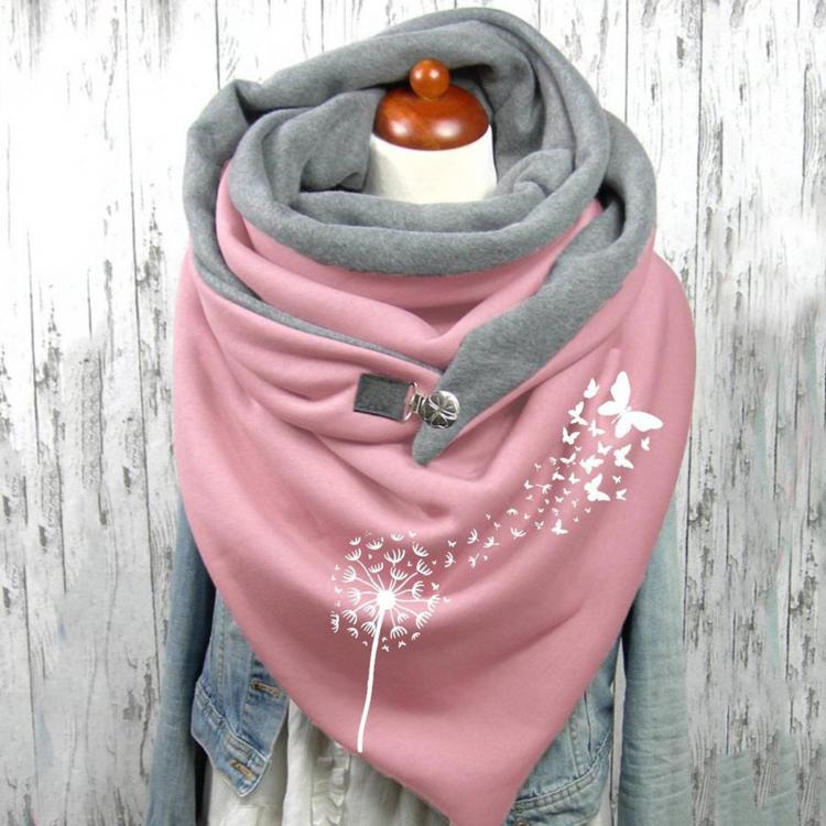 all in one place אביזרי נשים 2020 Fashion Winter Scarf For Women Printing Button Soft Wrap Casual Warm Scarves Shawls Scarf Foulard Femme Neck Bandana