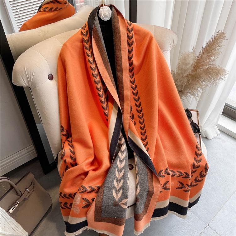 all in one place אביזרי נשים Winter Cashmere Scarf Women Tassels Pashmina Warm New Thick Blanket Shawls Wraps Print Fashion 2021 Lady Design Foulard