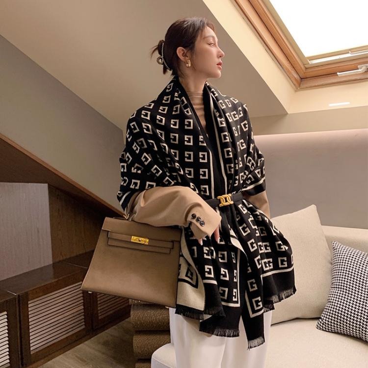 all in one place אביזרי נשים Long Designer Winter Shawls And Wraps Cashmere Scarf Women Hijab Thick Blanket Ladies Pashmina Bufanda Echarpe Neckerchief 2021