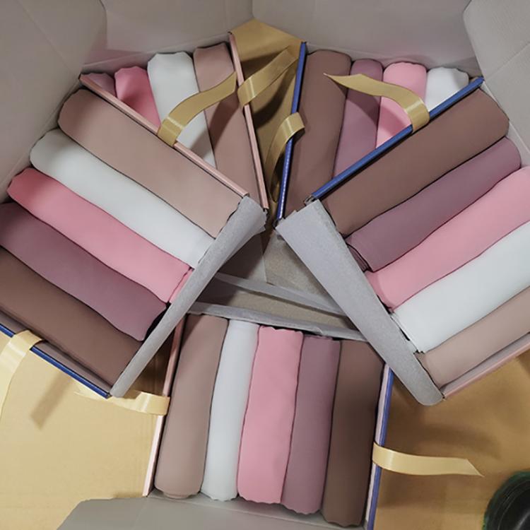 all in one place אביזרי נשים Women Bubble Chiffon Hijab Solid Muslim Head Scarf Ladies Shawl and Wrap Custom Female Foulard Hijab Stoles 5pcs/Gift Box