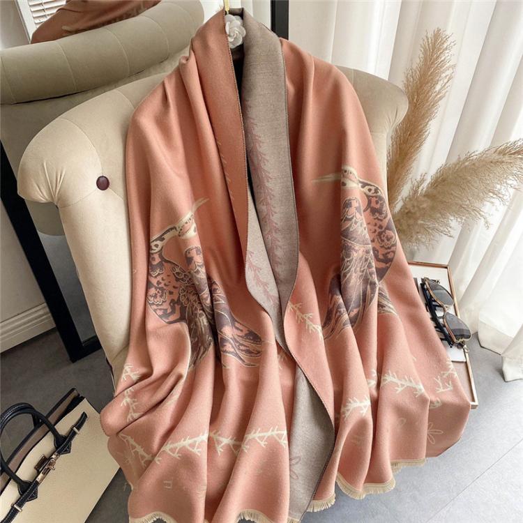 all in one place אביזרי נשים Luxury Brand Winter Scarf Women Warm Cashmere Pashmina Shawls Warps Female Thick Blanket Winter Horse Print 2021 New