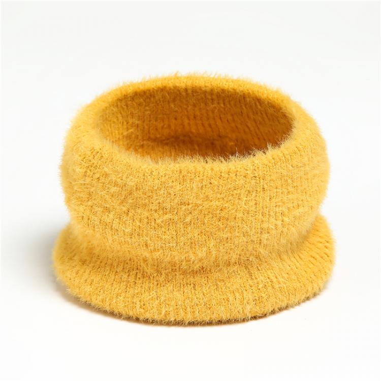 all in one place אביזרי נשים Winter Plush Ring Scarf for Women Warm Knitted Ski Mask Neckerchief Luxury Solid Snood Foulald Suit Bufanda Children Aldult 2021